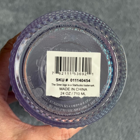 Starbucks Dichroic Unicorn Bling Cold Cup 24 oz - Picture 3 of 3